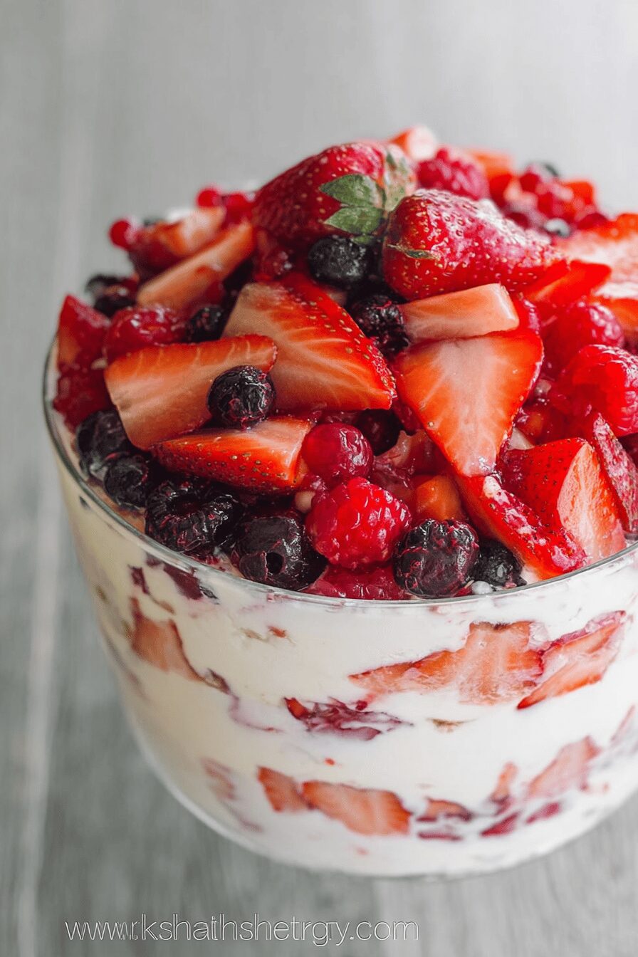 Mixed Summer Berry Trifle Recipe With Fresh Seasonal Fruits 6 Mixed Berry Trifle