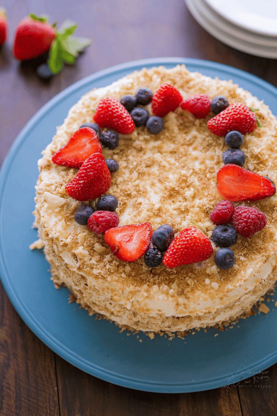 No Bake Napoleon Cake