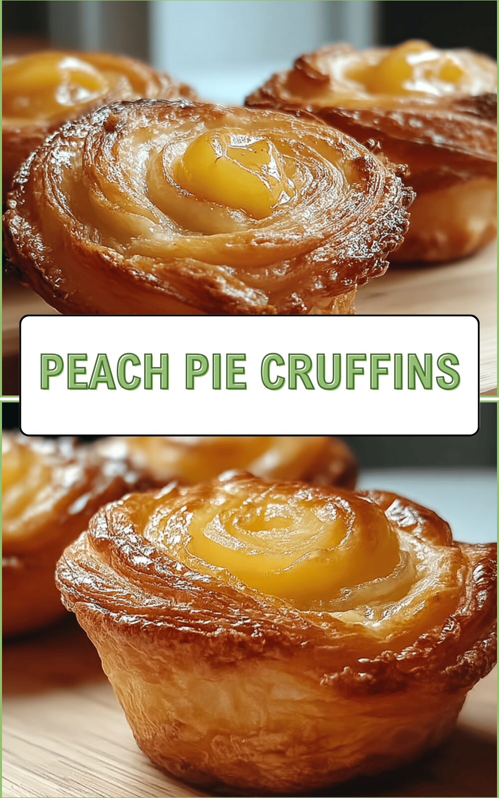 Peach Pie Cruffins