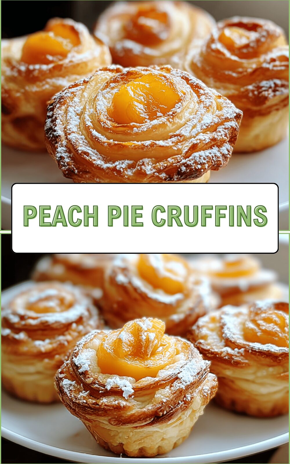 Peach Pie Cruffins Recipe With Flaky Layers And Sweet Filling 6 Peach Pie Cruffins