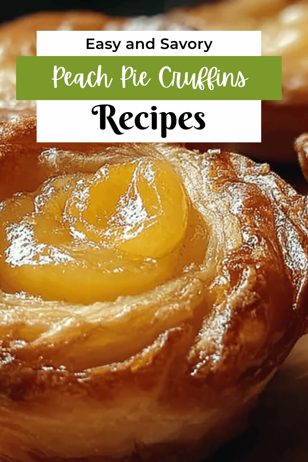 Peach Pie Cruffins