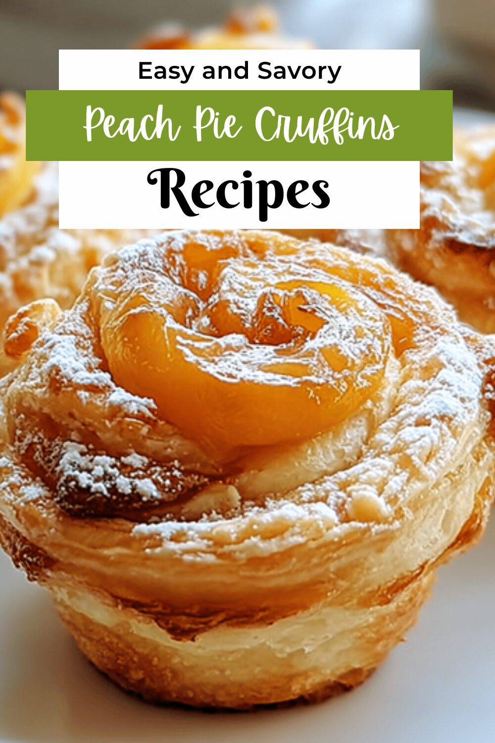 Peach Pie Cruffins Recipe With Flaky Layers And Sweet Filling 7 Peach Pie Cruffins