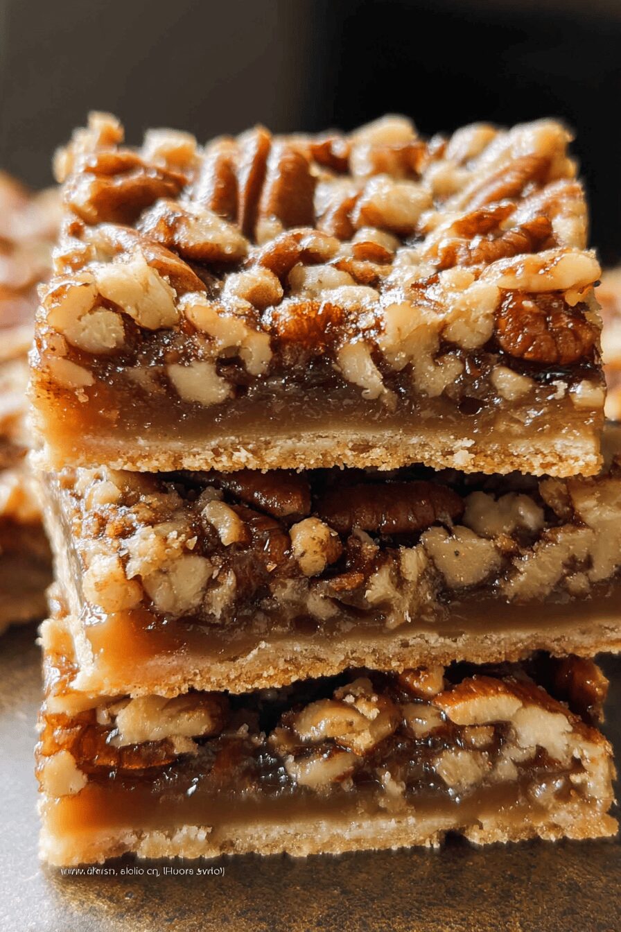 Pecan Pie Bars Recipe With Rich Caramel And Crunchy Nuts 6 Pecan Pie Bars