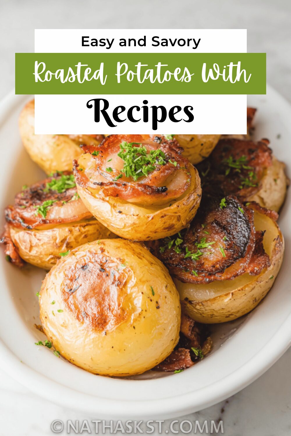 Garlic Roasted Potatoes With Crispy Bacon And Herbs Recipe 7 Roasted Potatoes With Bacon