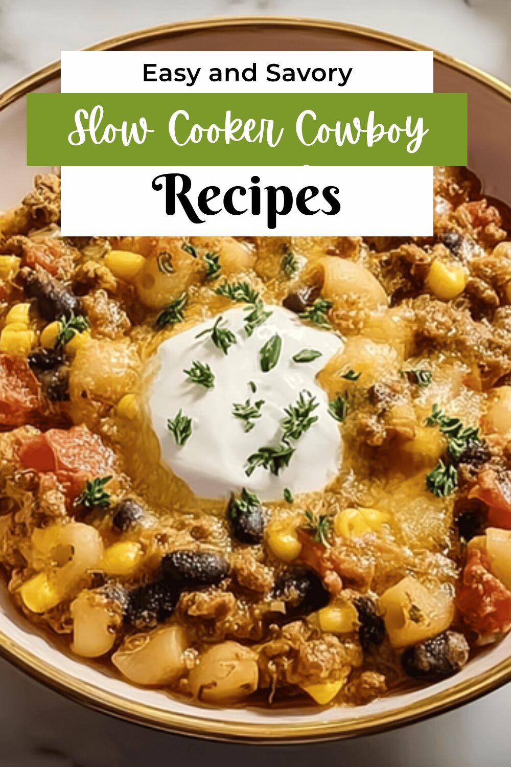 Crockpot Cowboy Casserole Recipe With Hearty Beef And Beans 7 Slow Cooker Cowboy Casserole