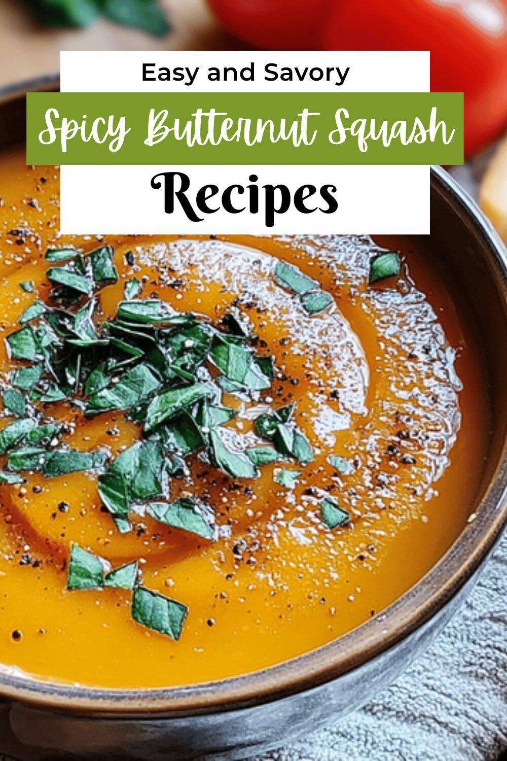 Spicy Butternut Squash Sweet Potato Soup
