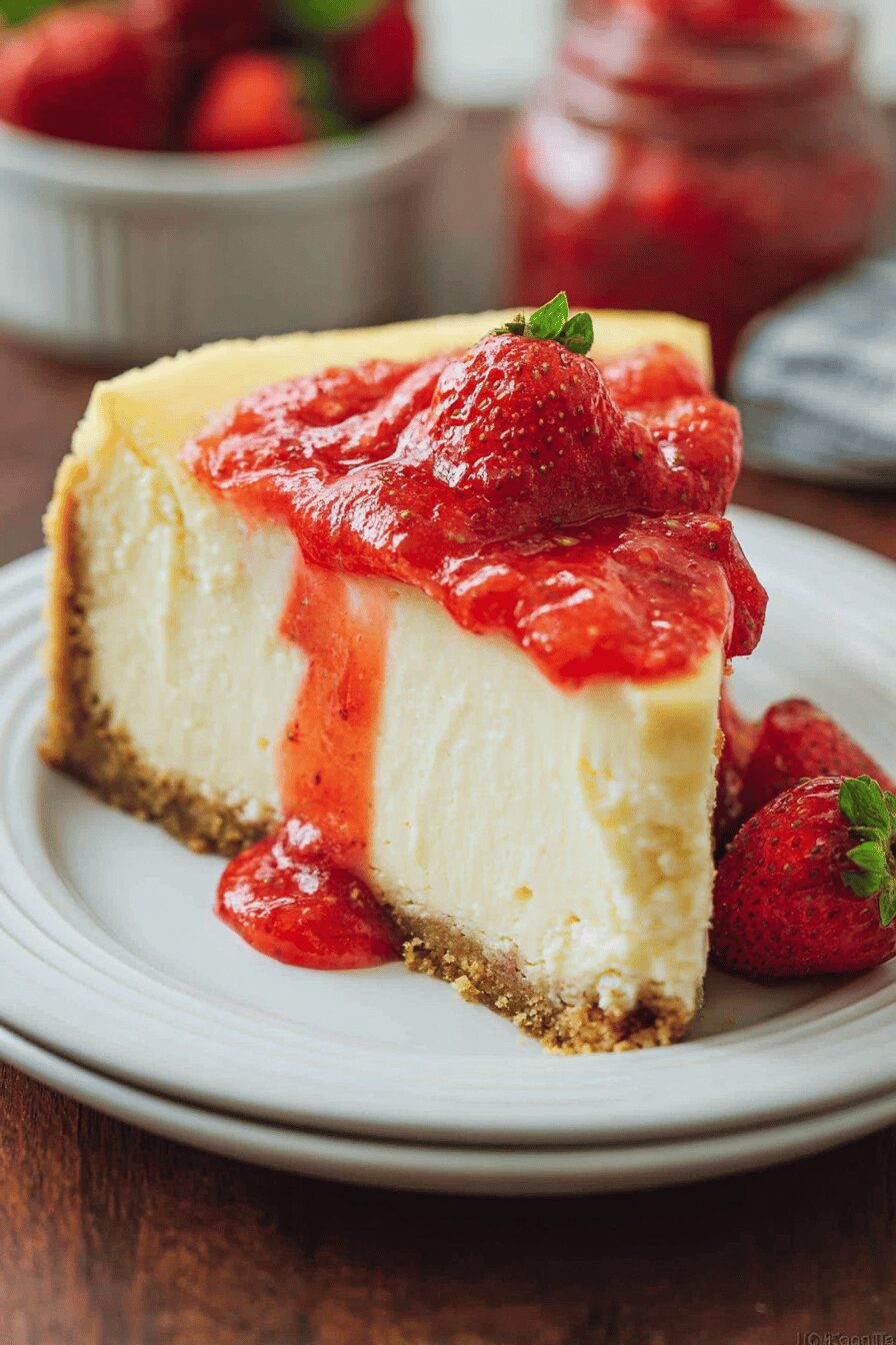 Strawberry Cheesecake Recipe With Fresh Berries And Creamy Texture 6 Strawberry Cheesecake Recipe