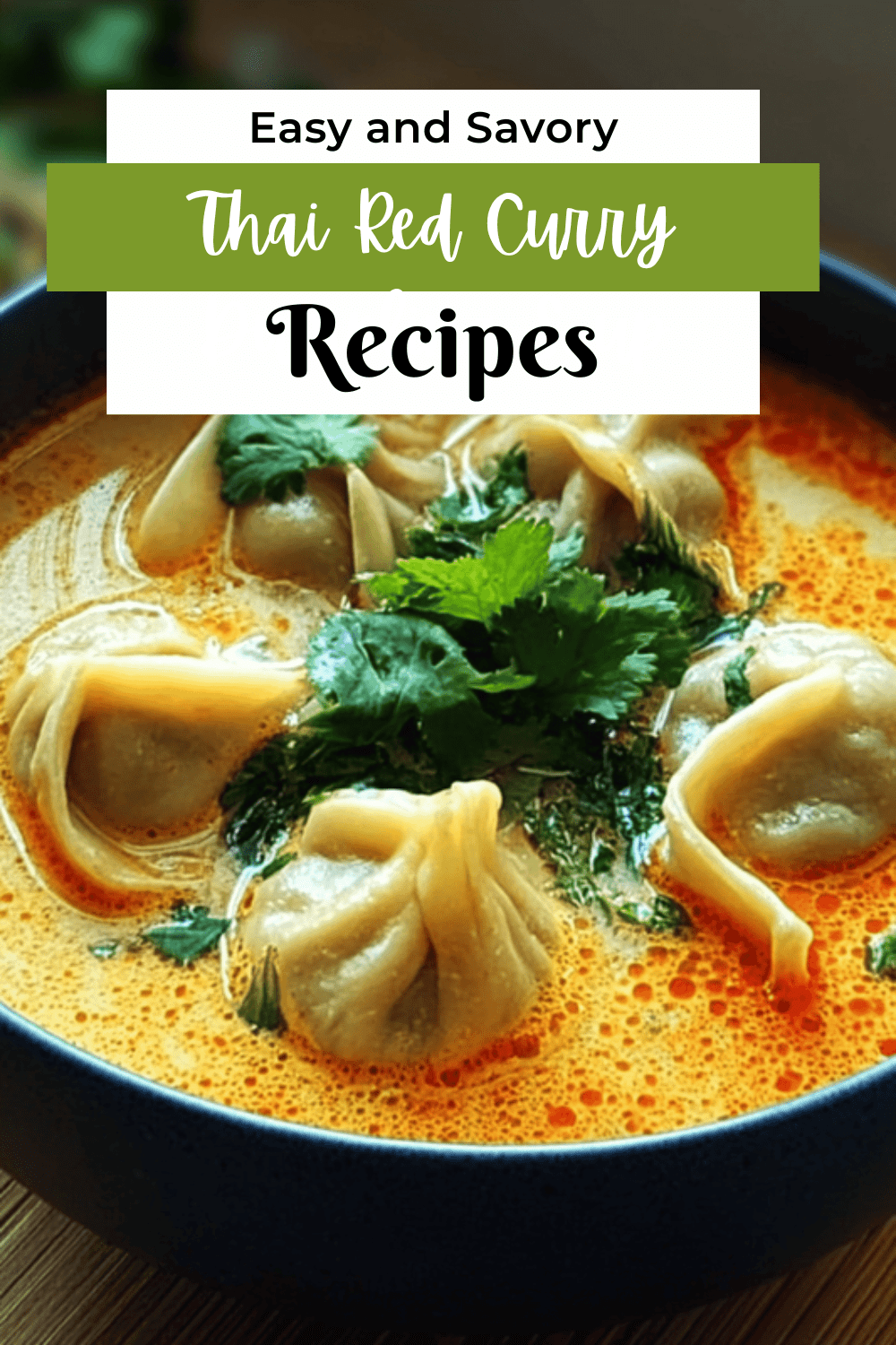 Thai Red Curry Dumpling Soup
