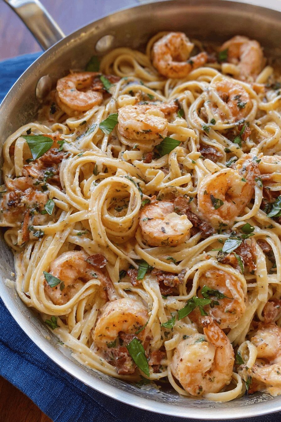Tuscan Shrimp Pasta