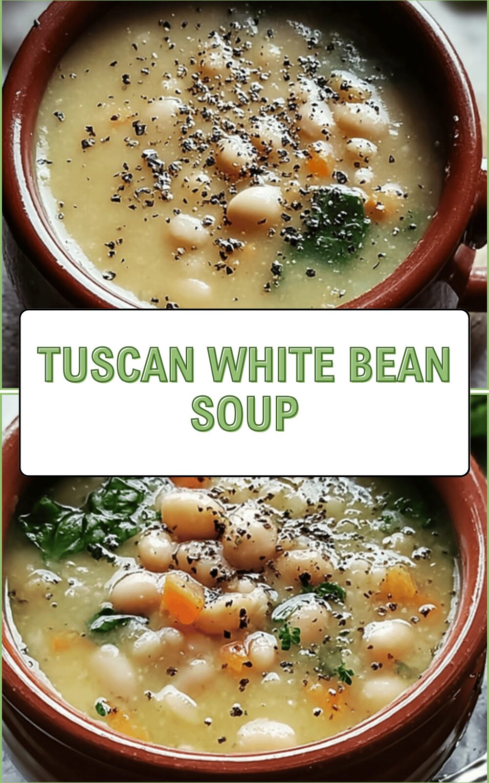 Tuscan White Bean Soup With Herbs And Vegetables For Cozy Meals 6 Tuscan White Bean Soup