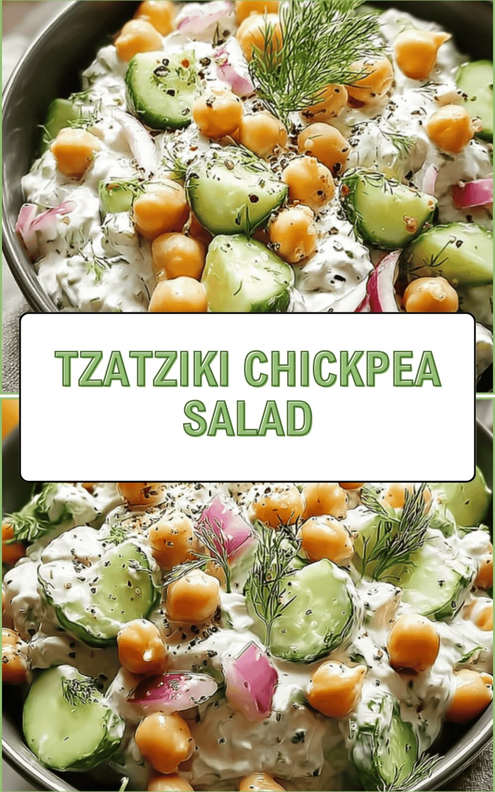 Tzatziki Chickpea Salad With Fresh Herbs And Creamy Yogurt Dressing 6 Tzatziki Chickpea Salad