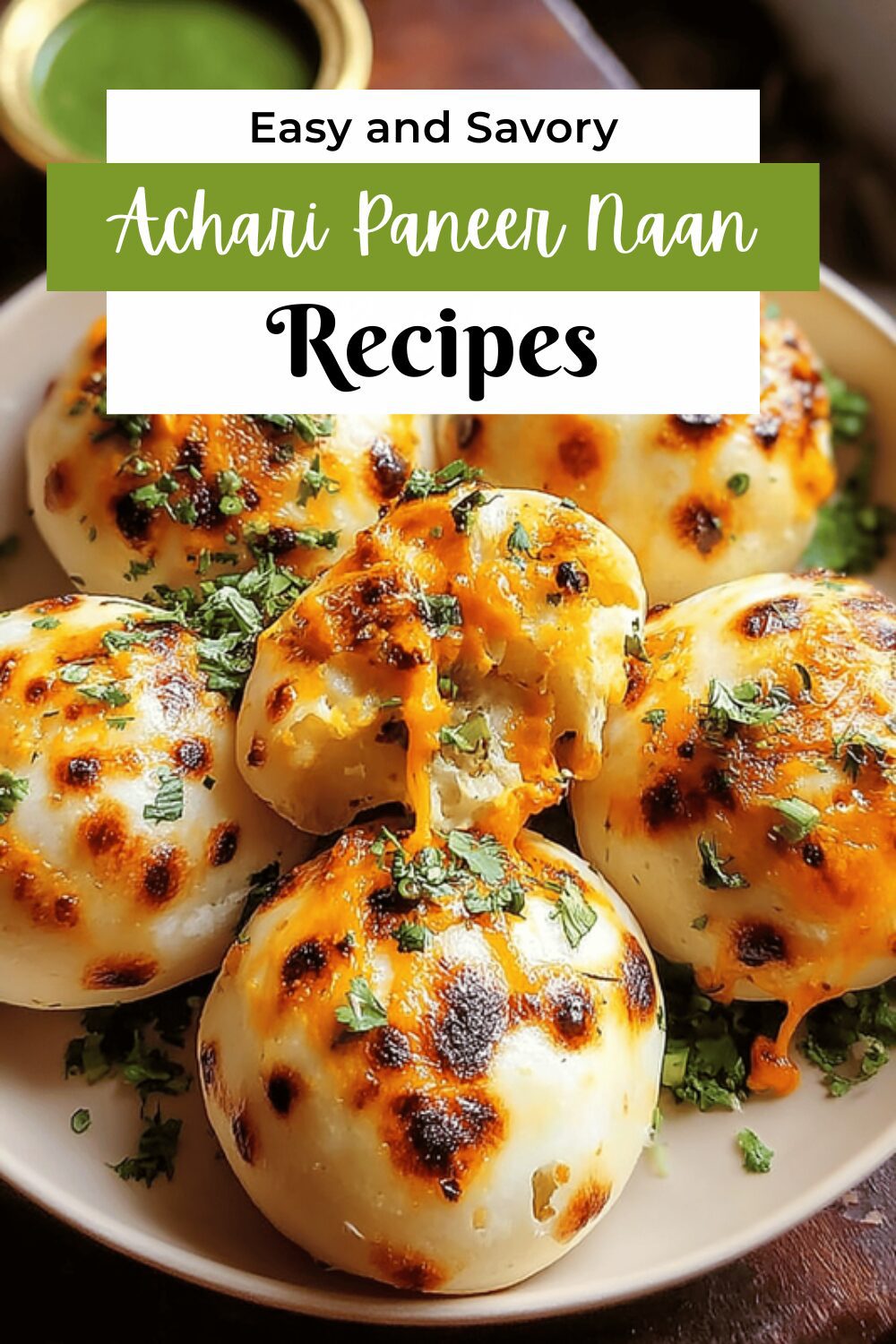 Achari Paneer Naan Bombs