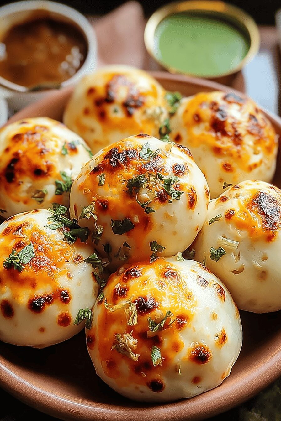 Achari Paneer Naan Bombs