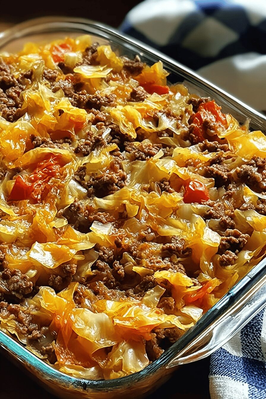 Cabbage Beef Bake Recipe With Savory Layers And Simple Prep 6 Baked Beef Cabbage