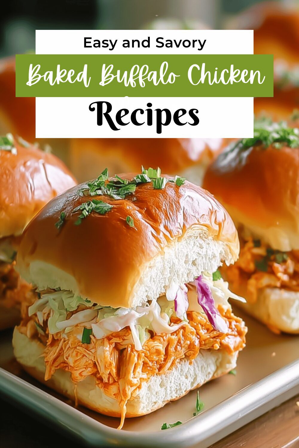 Baked Buffalo Chicken Sliders