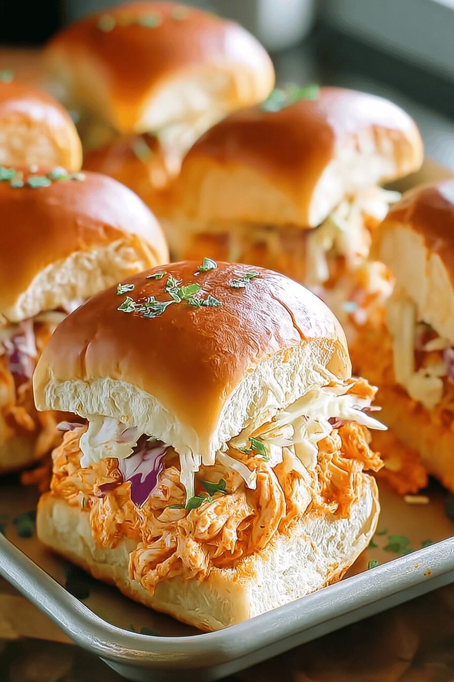 Baked Buffalo Chicken Sliders