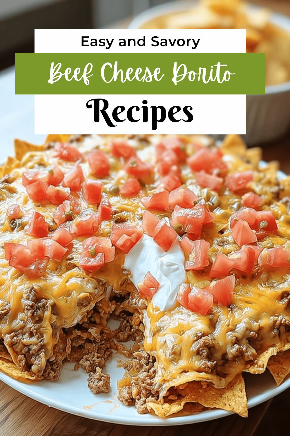 Beef Cheese Dorito Bake