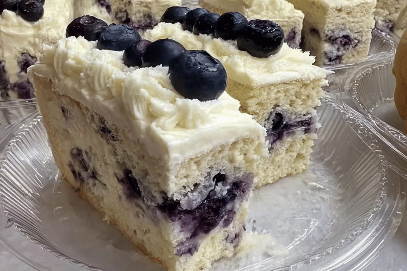 Blueberry Lemon Creme Cake