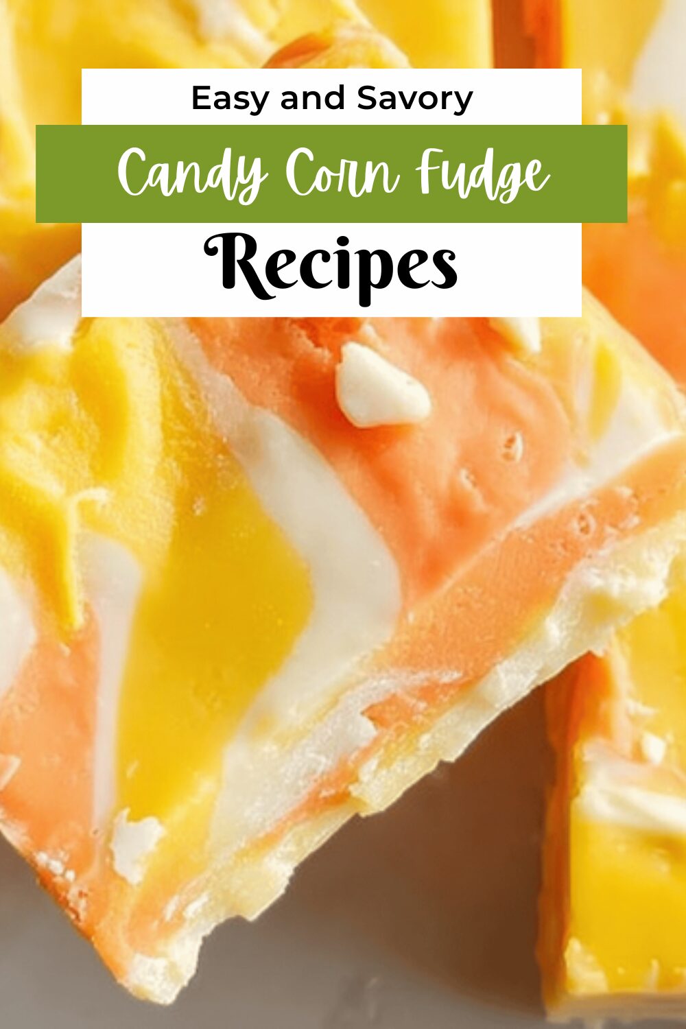 Candy Corn Fudge