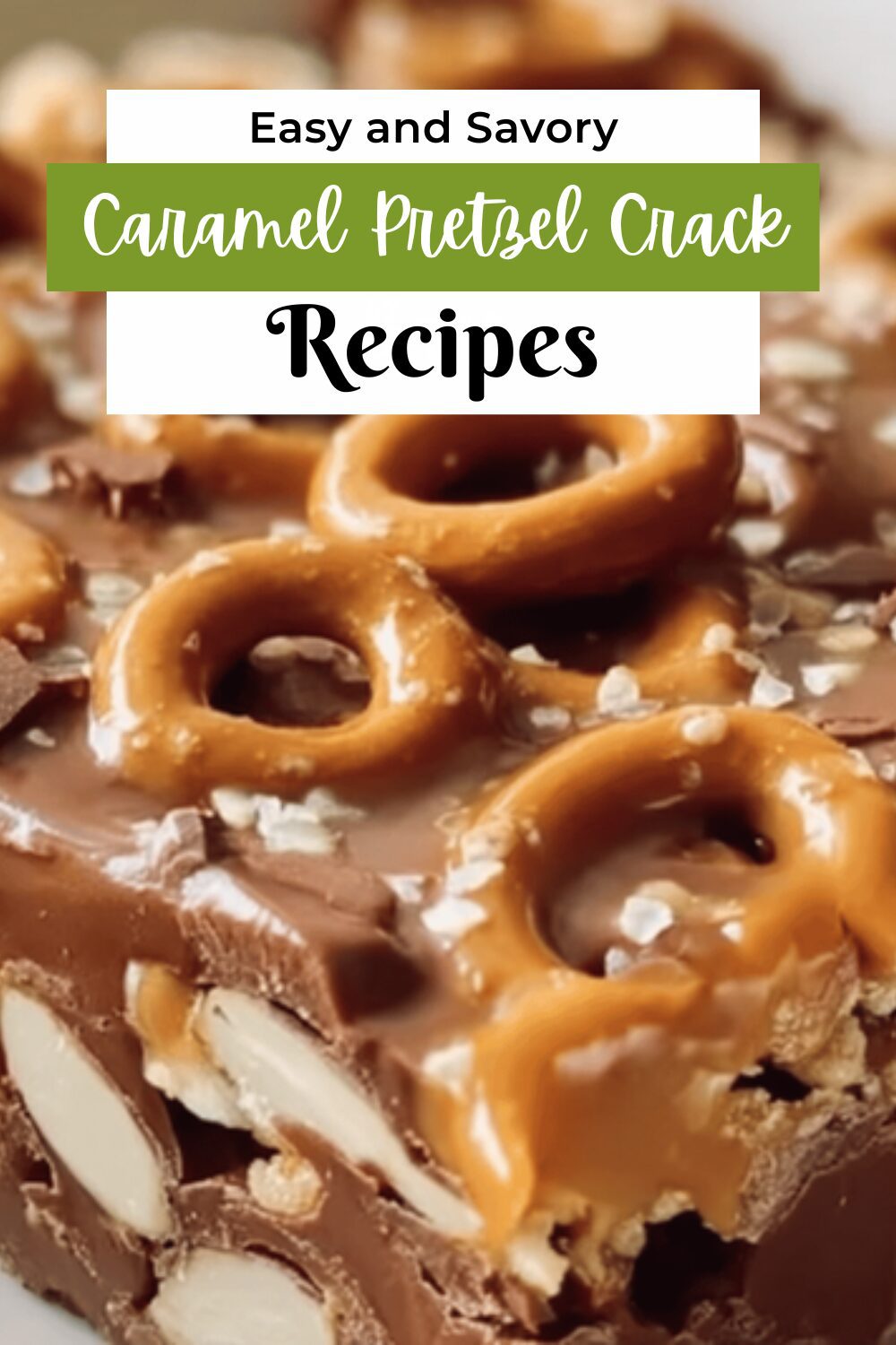 Caramel Pretzel Crack Bars