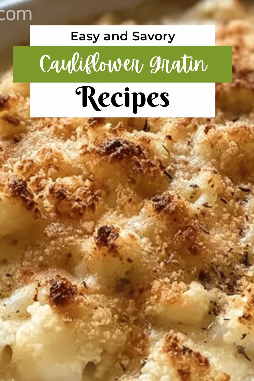 Cauliflower Gratin Gruyere