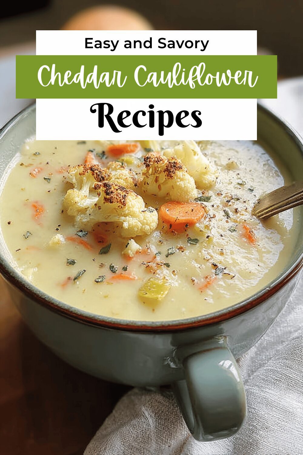 Cheddar Cauliflower Soup
