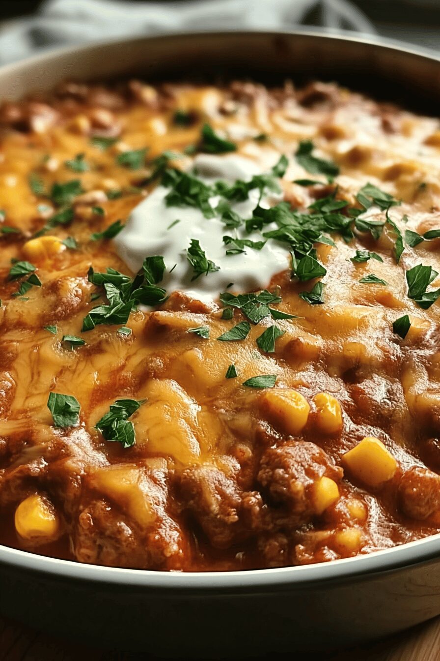 Cheesy Enchilada Chili