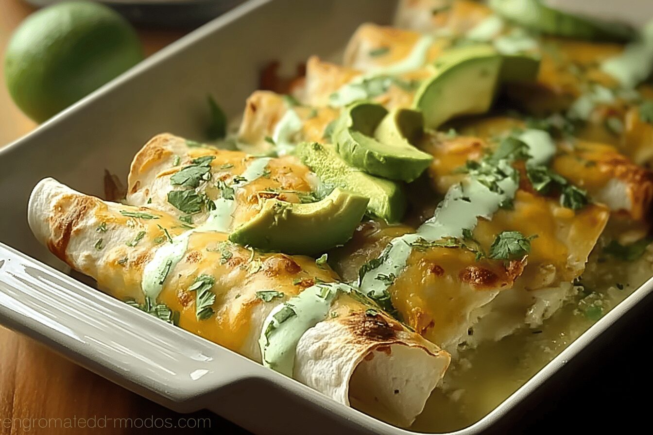 Chicken Avocado Enchiladas