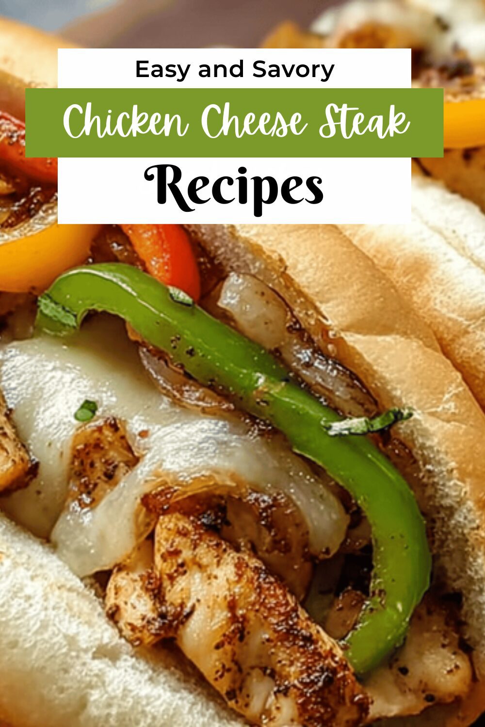 Chicken Cheese Steak Sandwiches