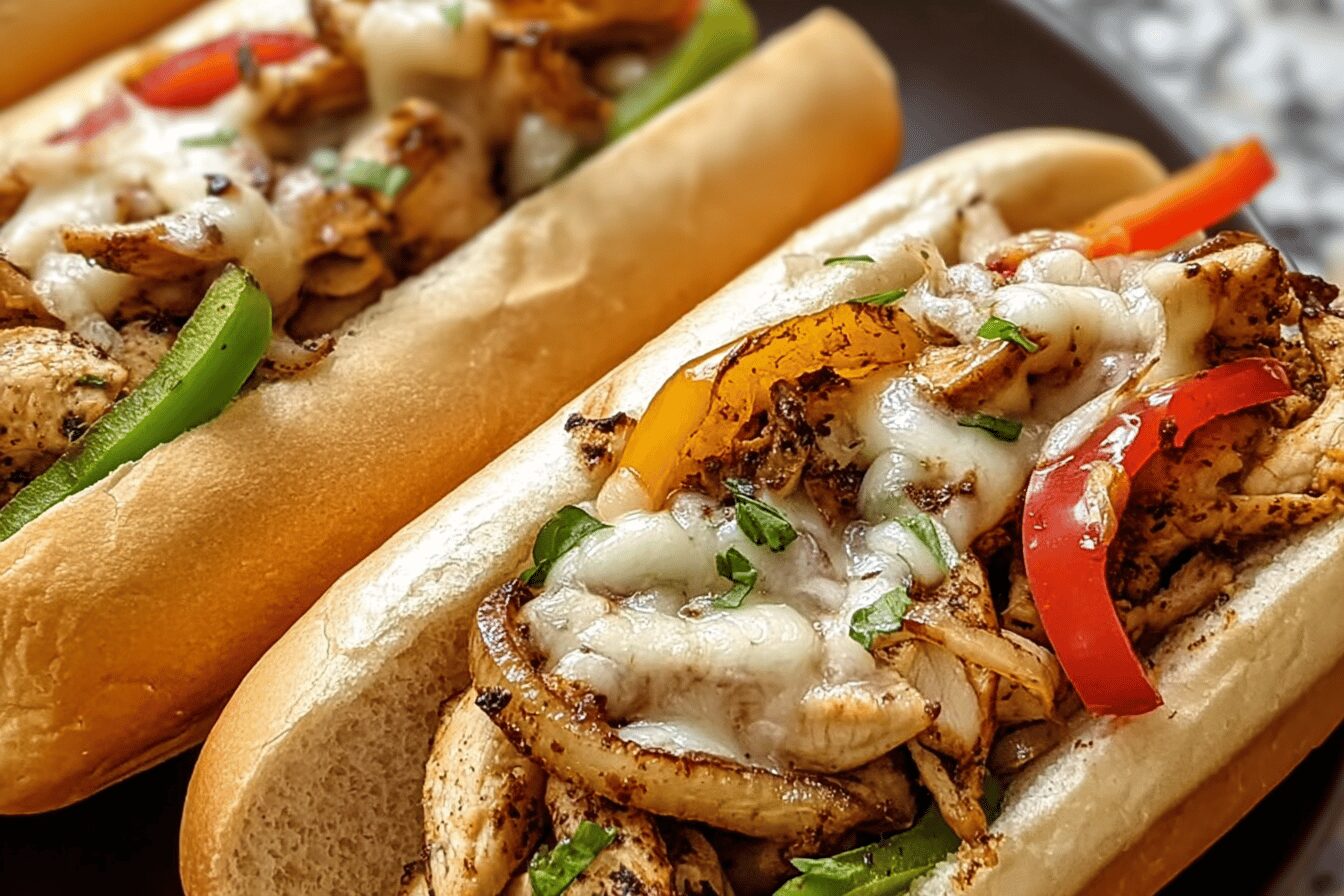 Chicken Cheese Steak Sandwiches