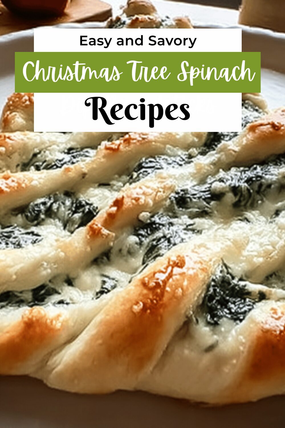 Christmas Tree Spinach Dip Breadsticks