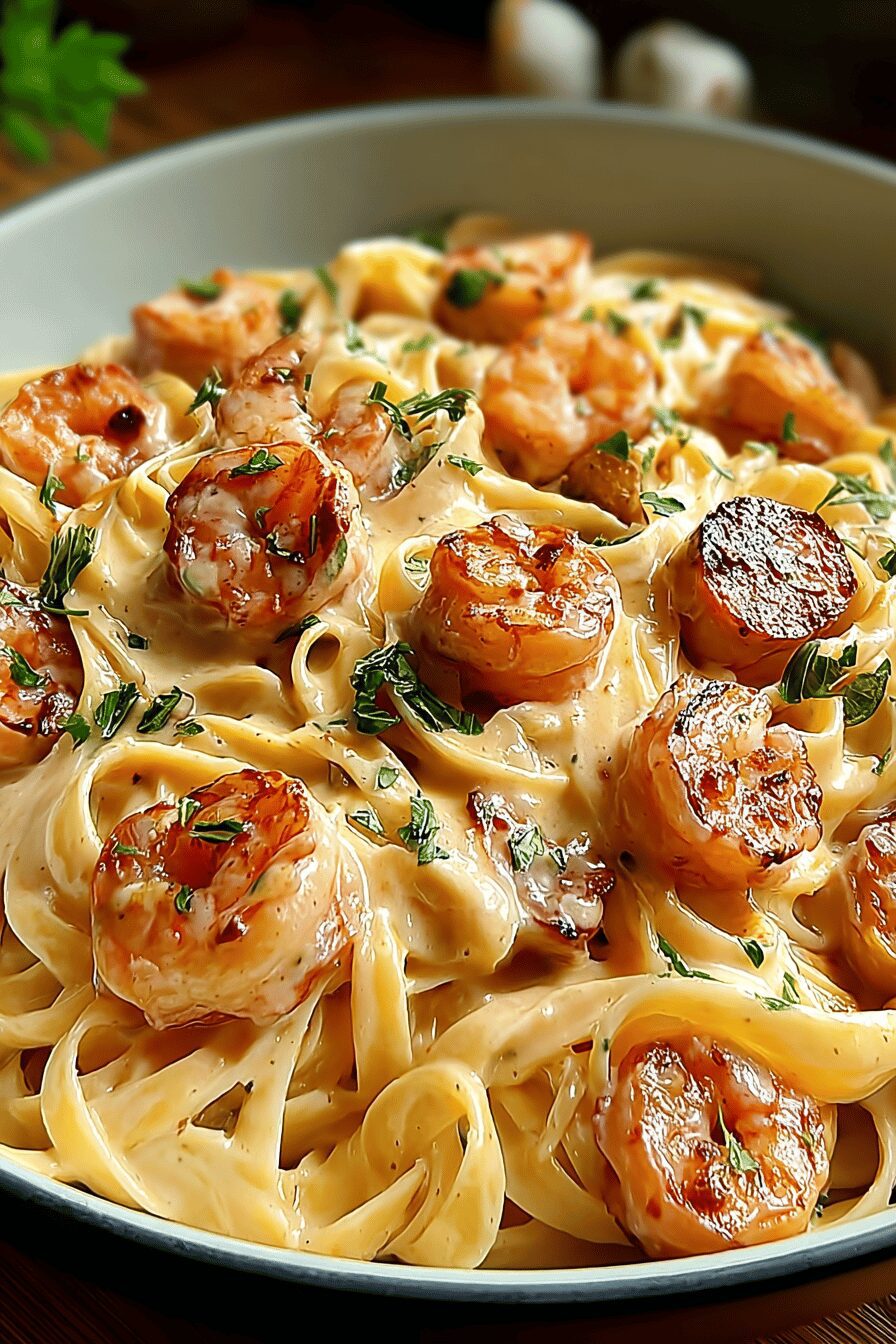 Creamy Cajun Shrimp Pasta