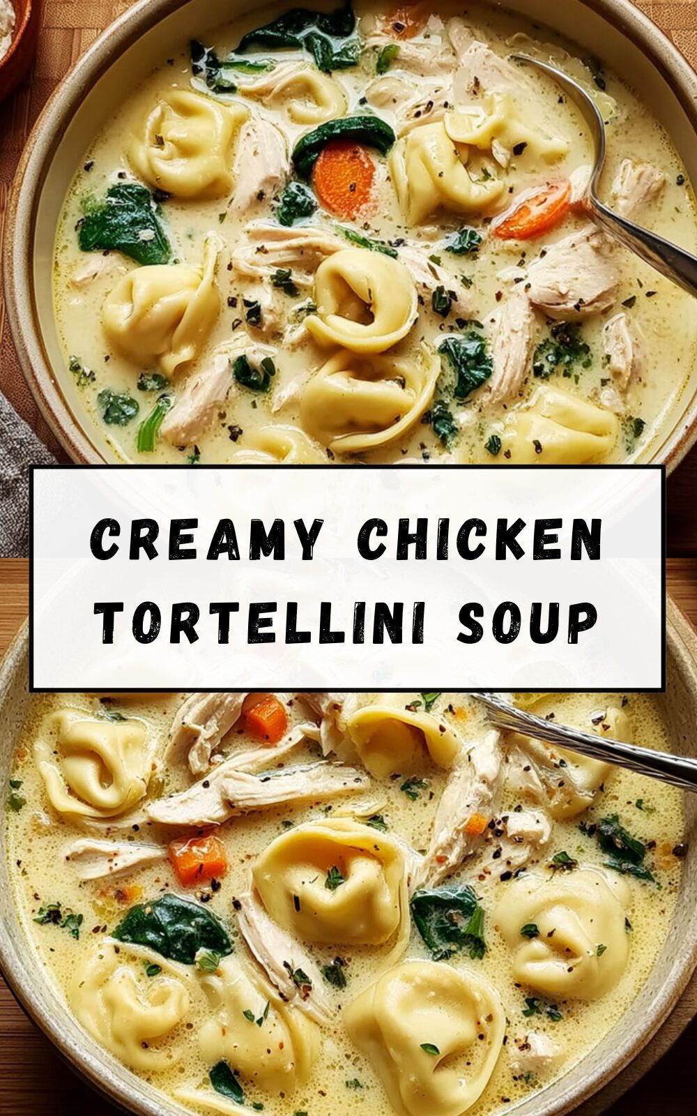 Creamy Chicken Tortellini Soup