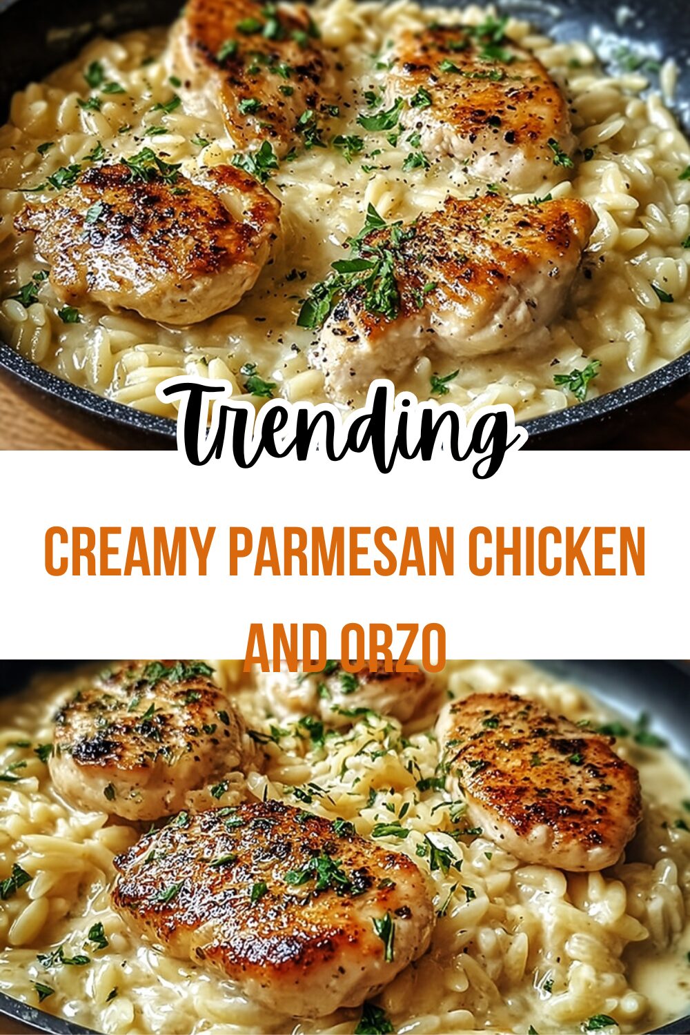 Creamy Parmesan Chicken And Orzo