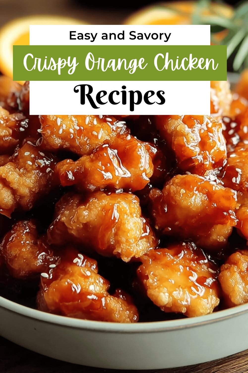 Crispy Orange Chicken Thighs