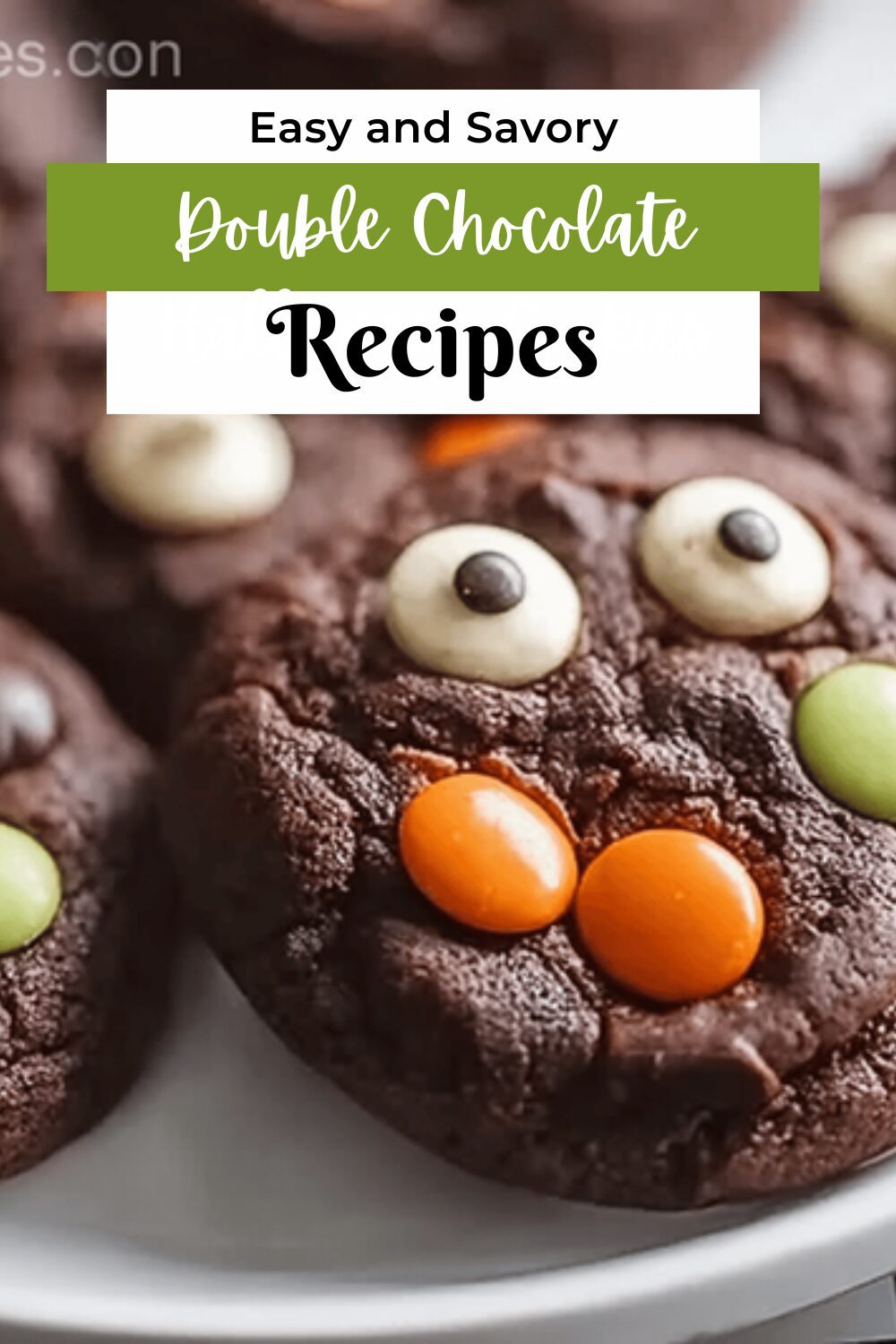 Double Chocolate Halloween Cookies