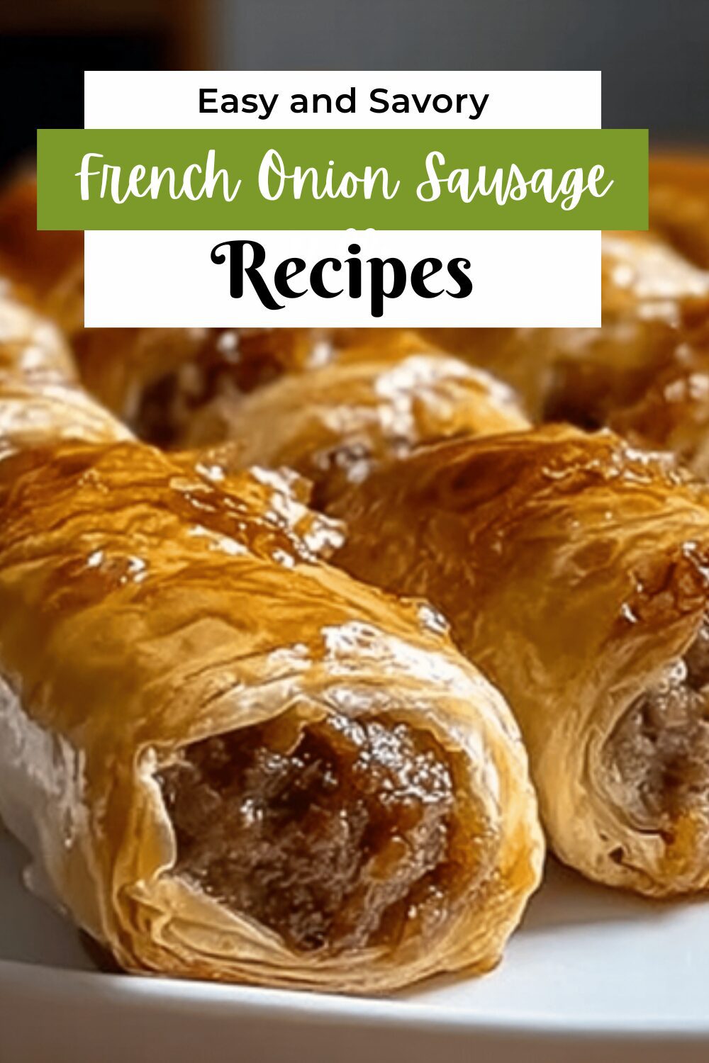 French Onion Sausage Rolls