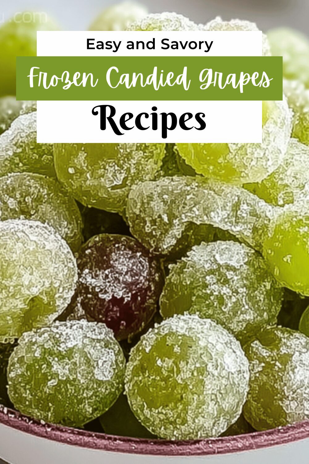 Frozen Candied Grapes