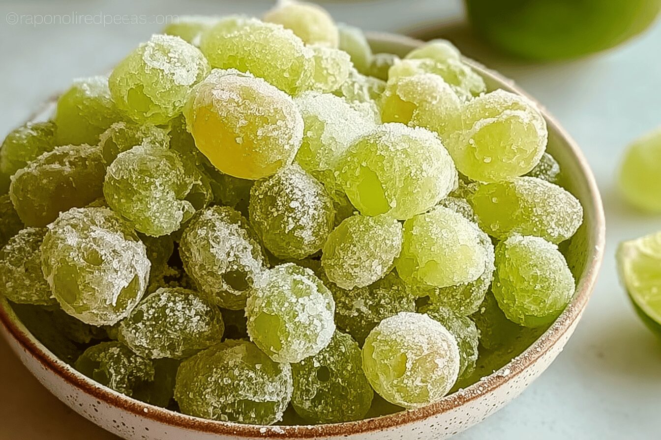 Frozen Candied Grapes