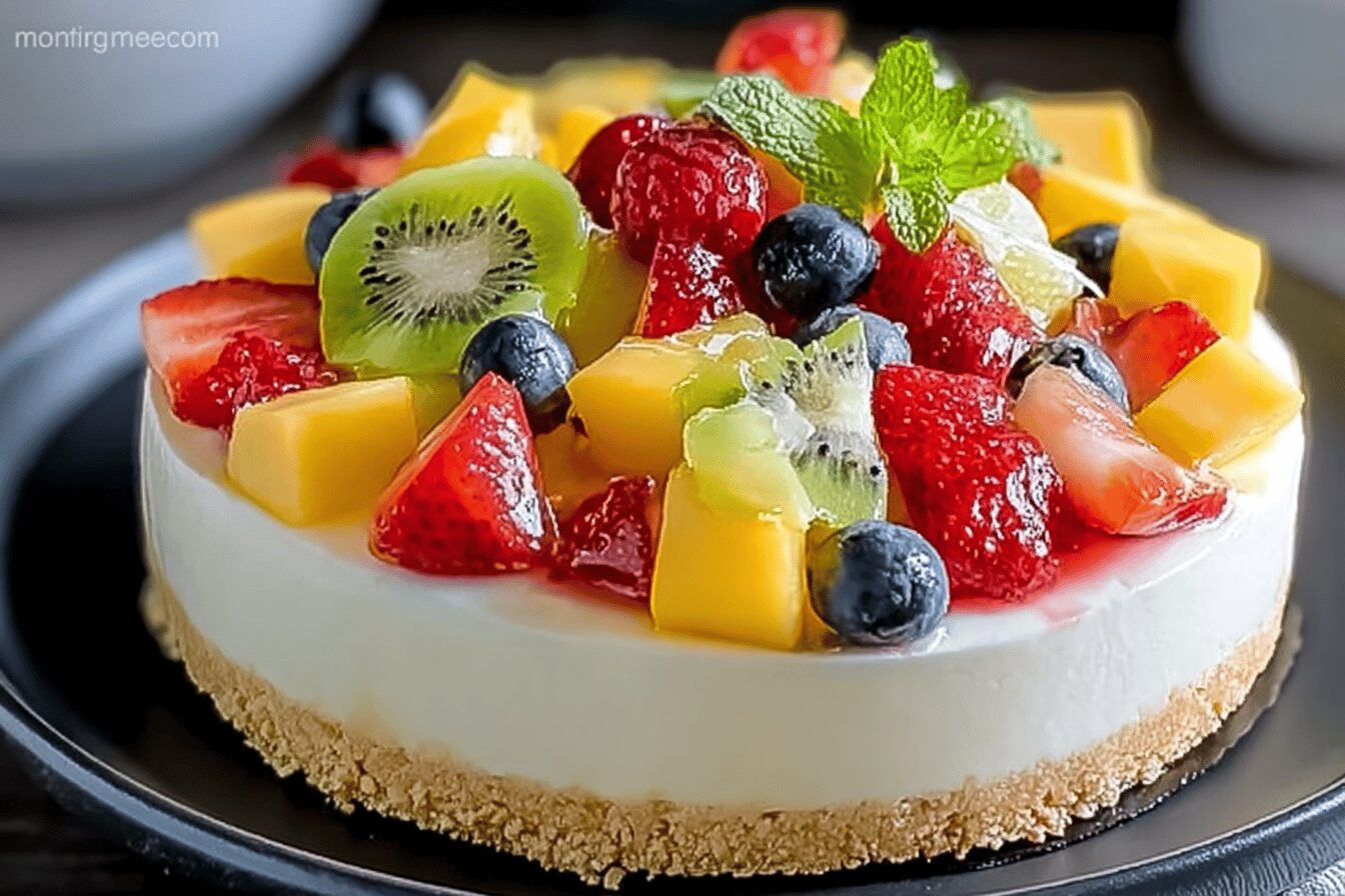 Fruit Salad Cheesecake