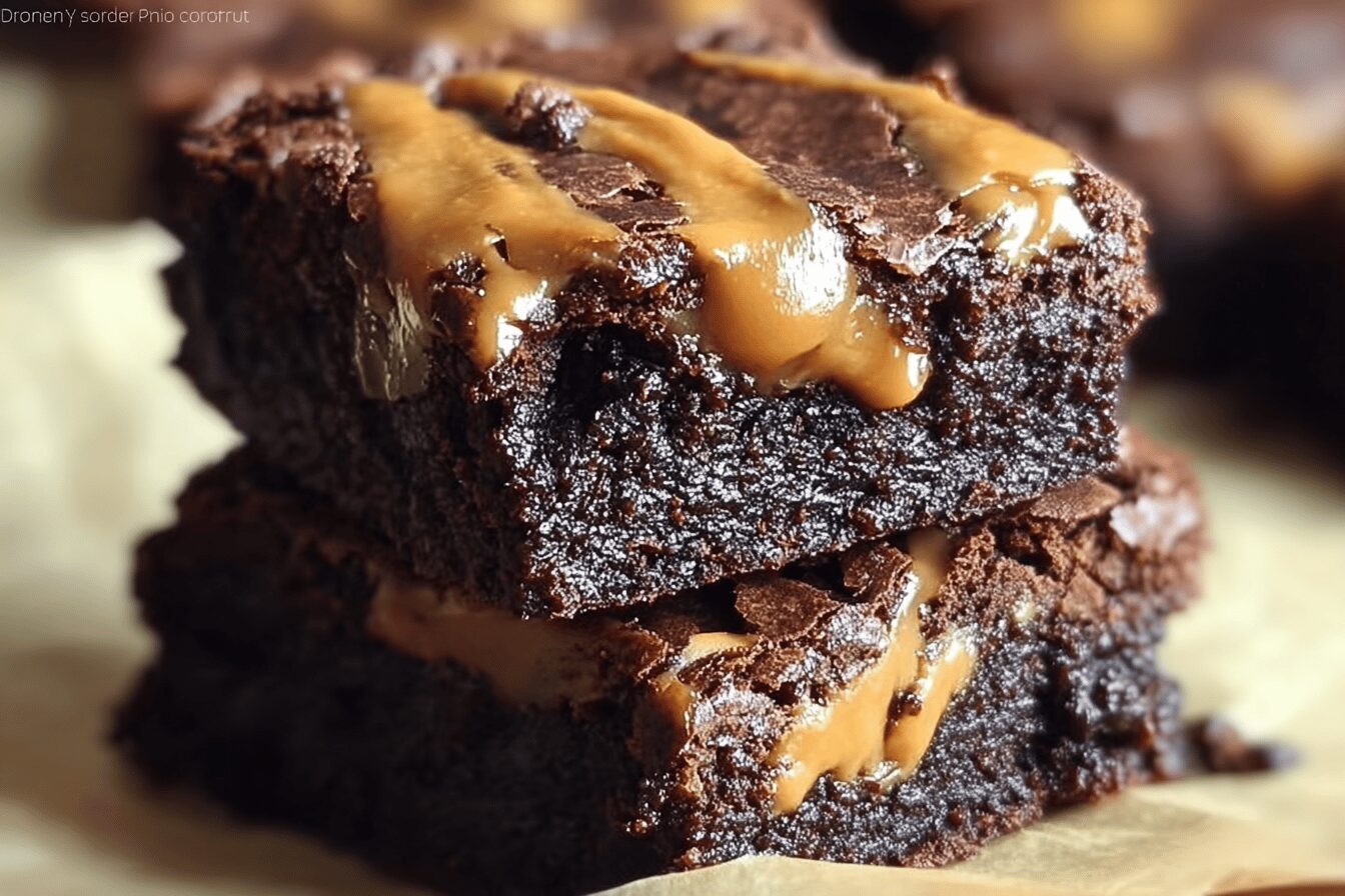 Fudgy Peanut Butter Brownies