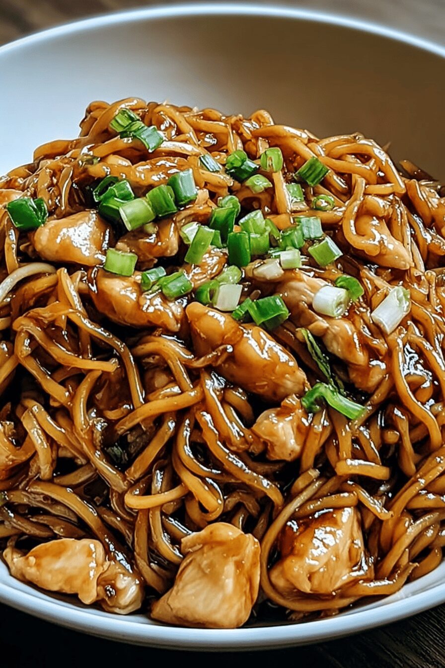 Garlic Chicken Lo Mein Recipe With Savory Noodles And Tender Chicken 6 Garlic Chicken Lo Mein