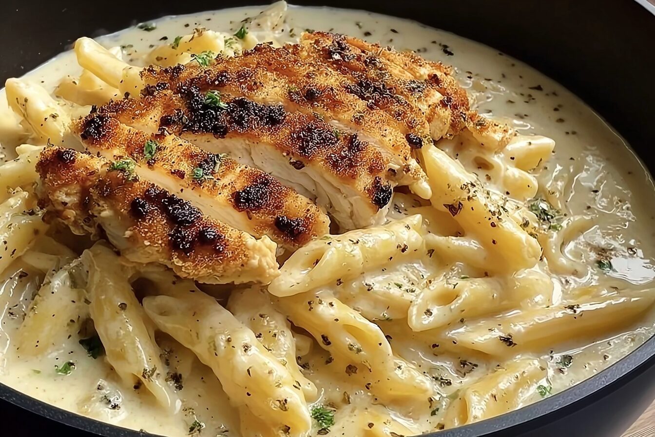 Grilled Chicken Alfredo Pasta