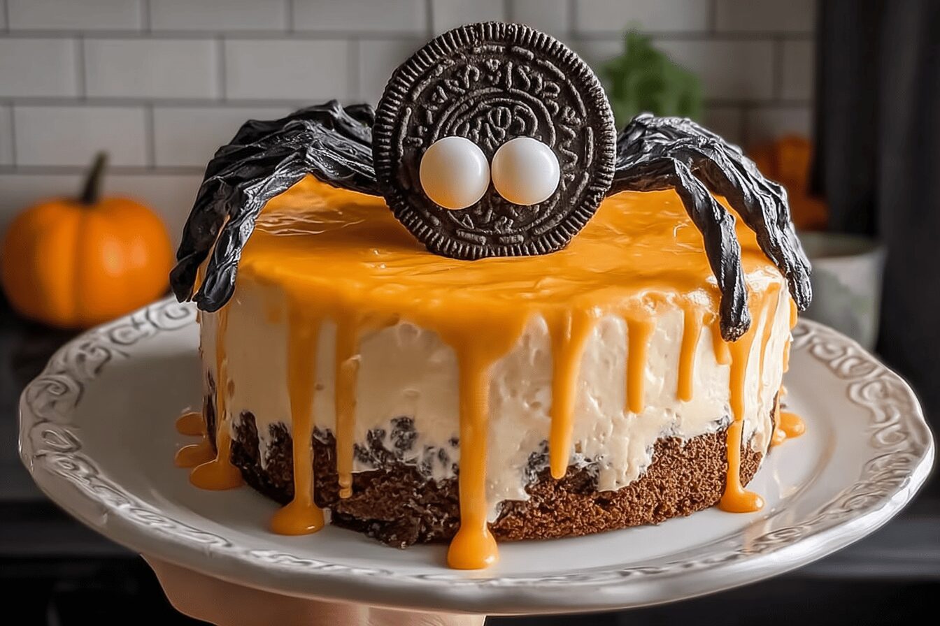 Halloween Spider Cake