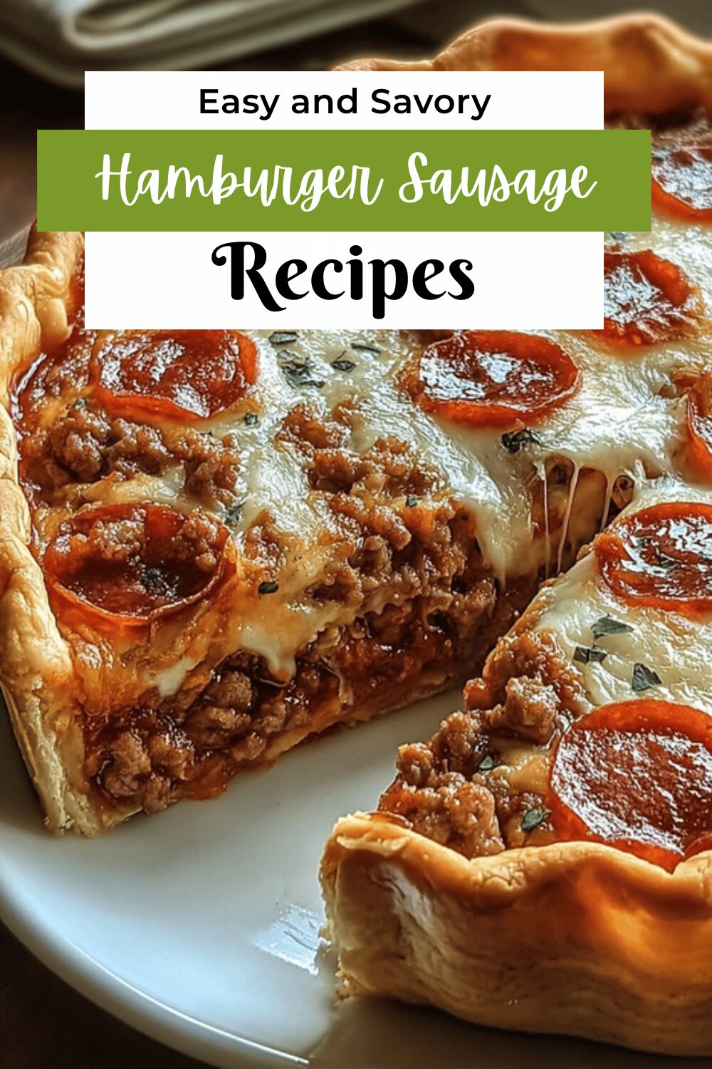 Hamburger Sausage Pie