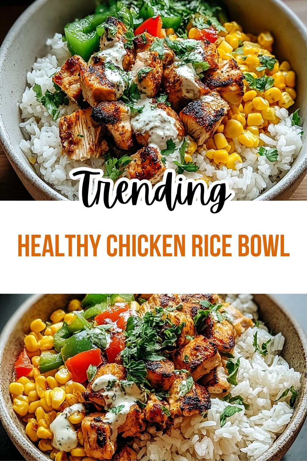 Healthy Chicken Rice Bowl