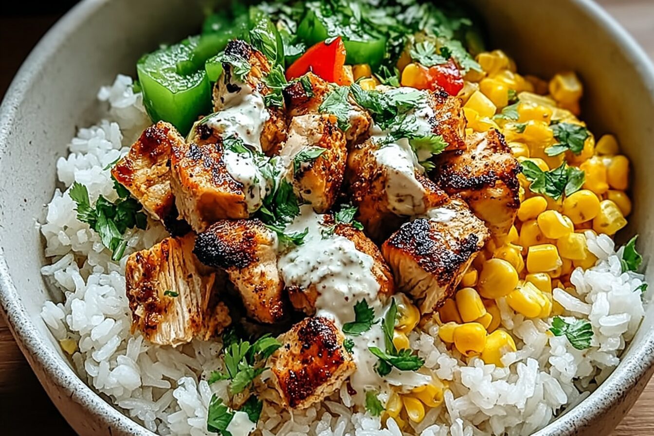 Healthy Chicken Rice Bowl
