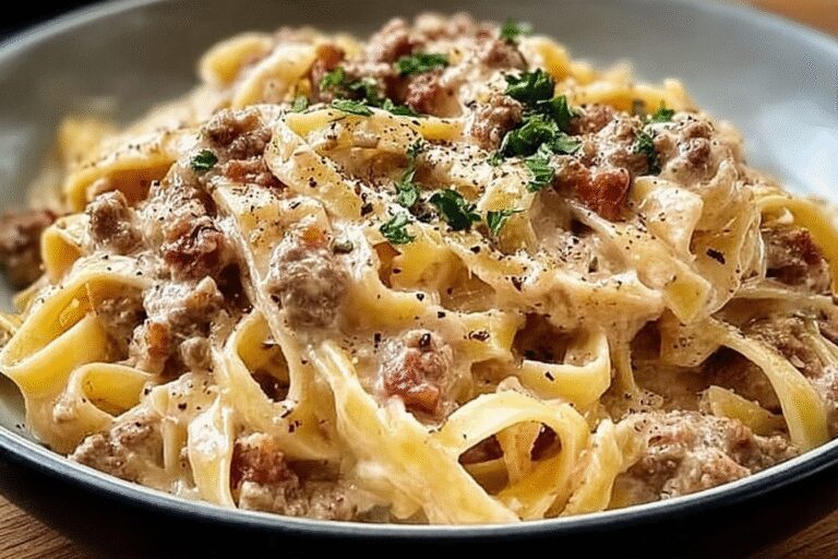 Italian Sausage Fettuccine Pasta 48.Png