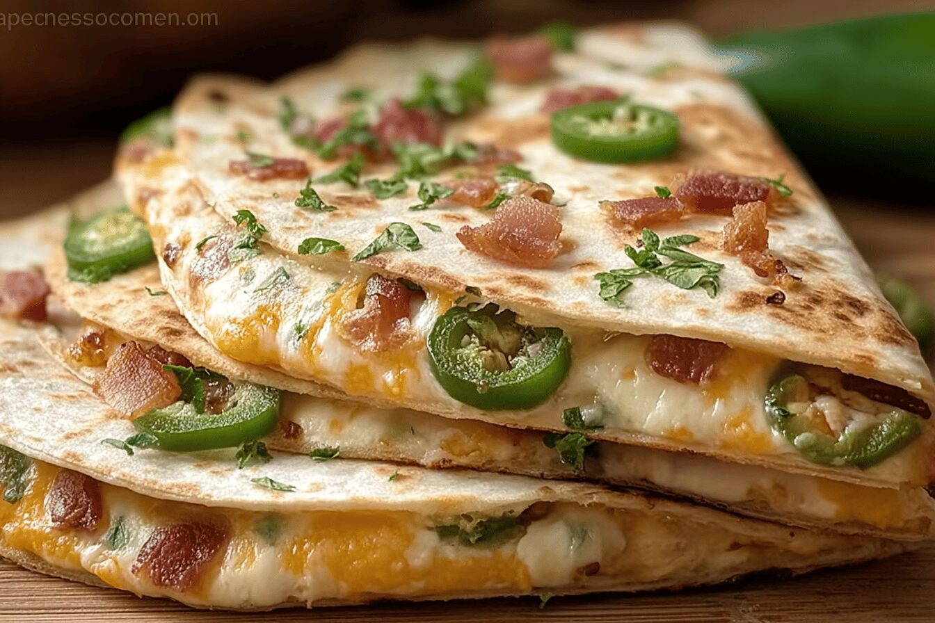 Jalapeno Popper Quesadillas
