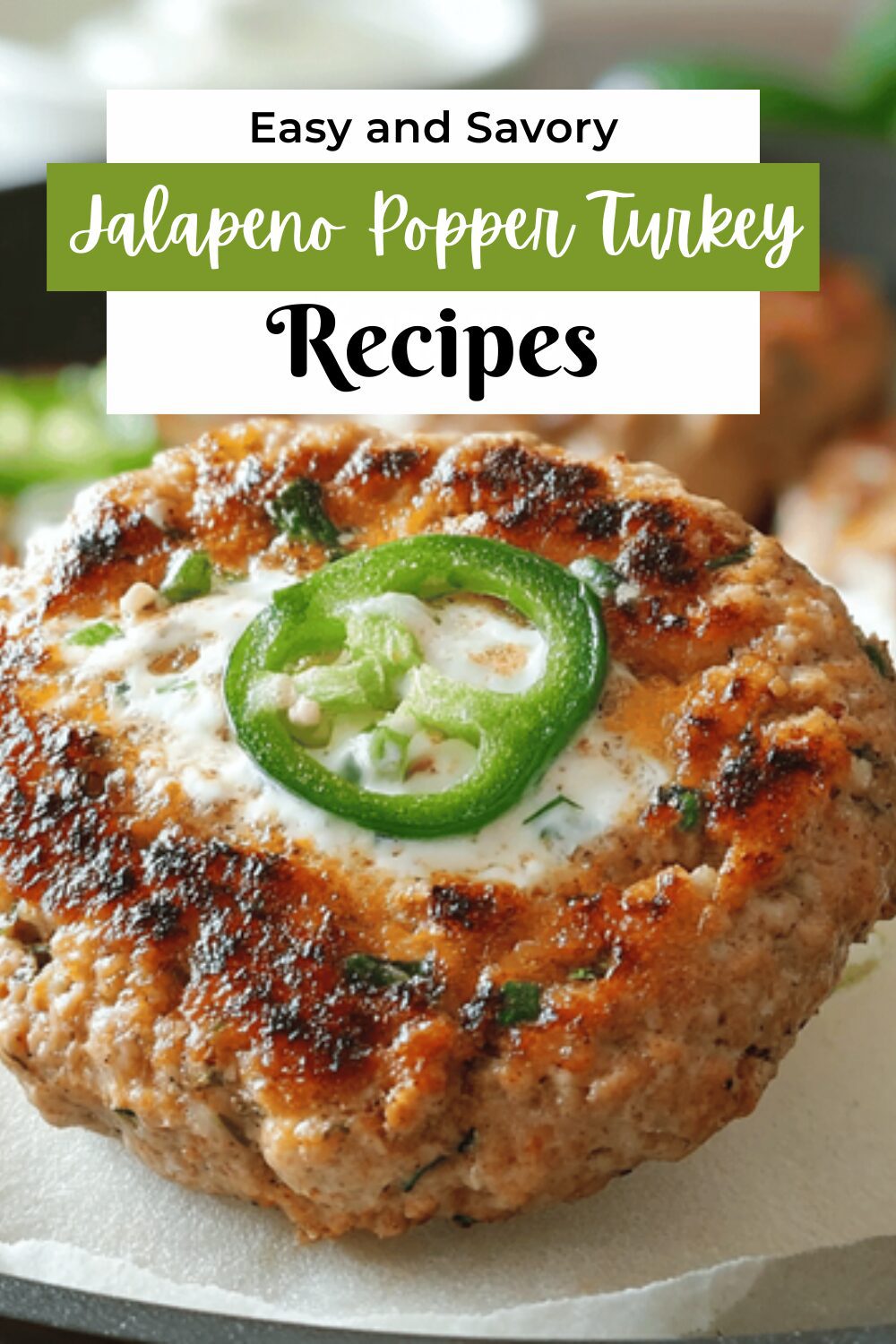 Jalapeno Popper Turkey Burgers